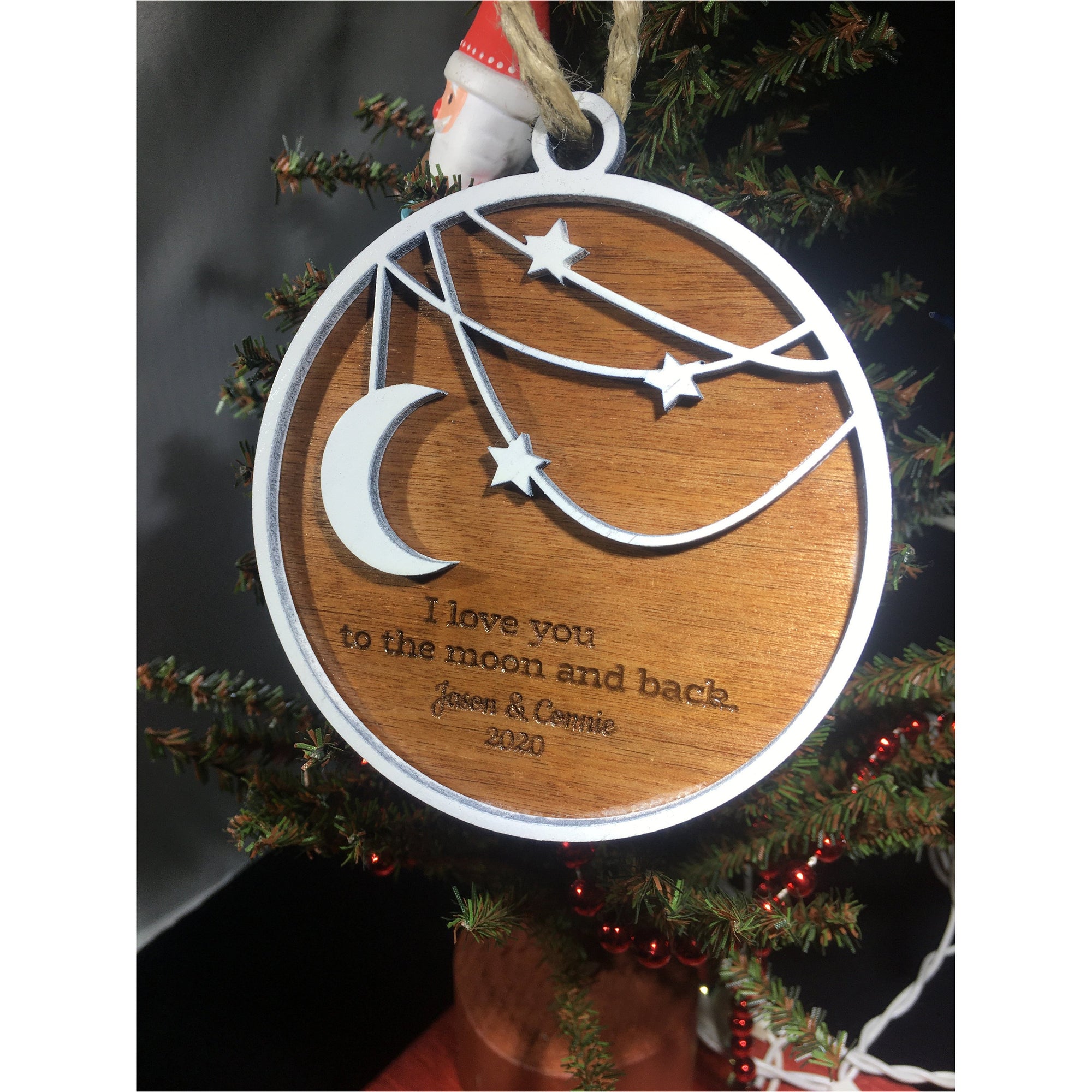 I Love You To The Moon And Back Ornament