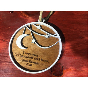 I Love You To The Moon And Back Ornament