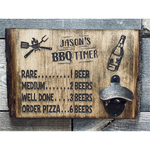 Personalized Rustic Country BBQ Timer