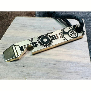 Steampunk Inspired Deep Engraved Brass Pry Bar