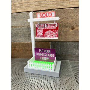 Real Estate Business Card Display