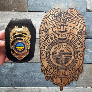 Personalized Wooden Patch or Badge