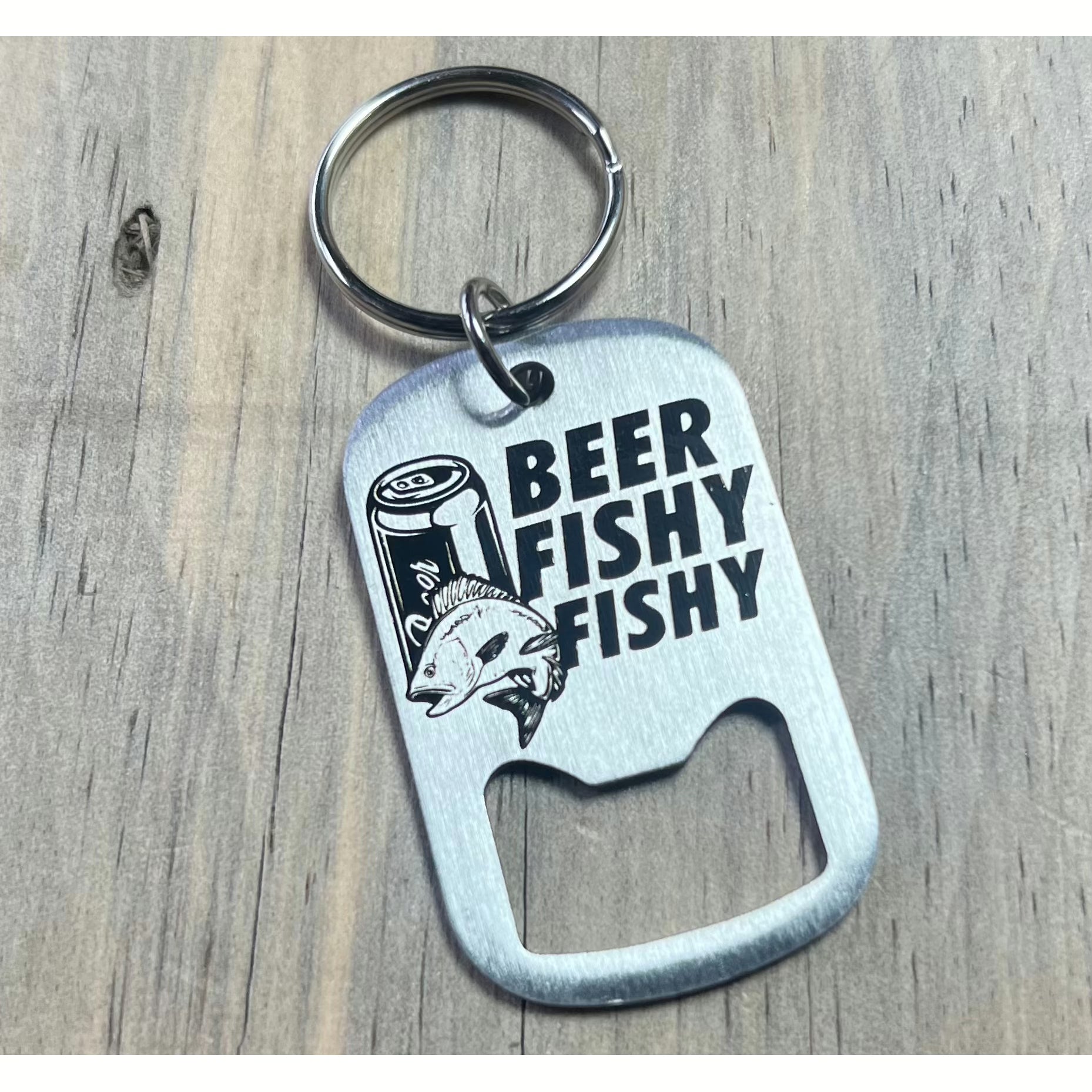 Beer Fishy Fishy Bottle Opener Keychain