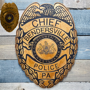 Personalized Wooden Patch or Badge