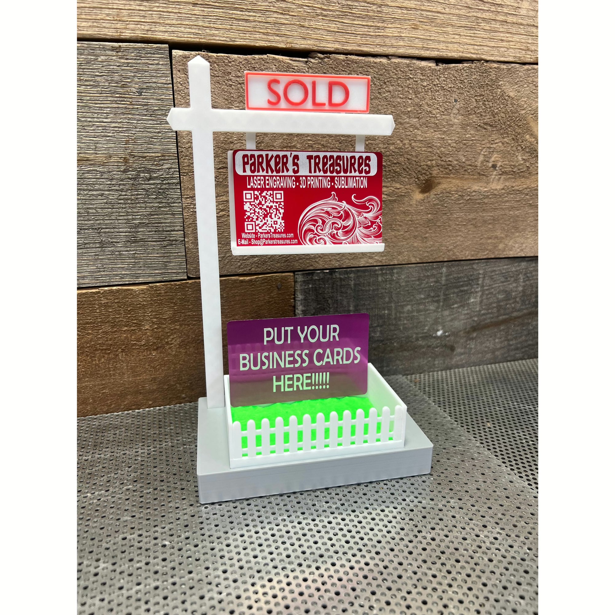 Real Estate Business Card Display