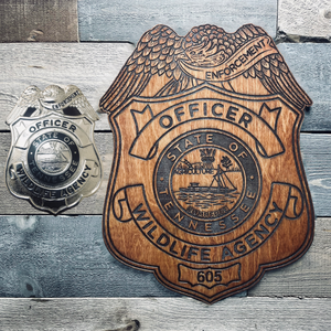 Personalized Wooden Patch or Badge