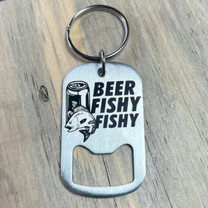 Beer Fishy Fishy Bottle Opener Keychain