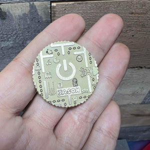 Personalized Retro Gamer Coin