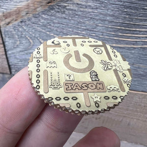 Personalized Retro Gamer Coin